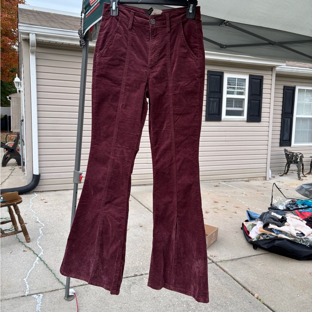 Forever 21 Maroon Corduroy Pants